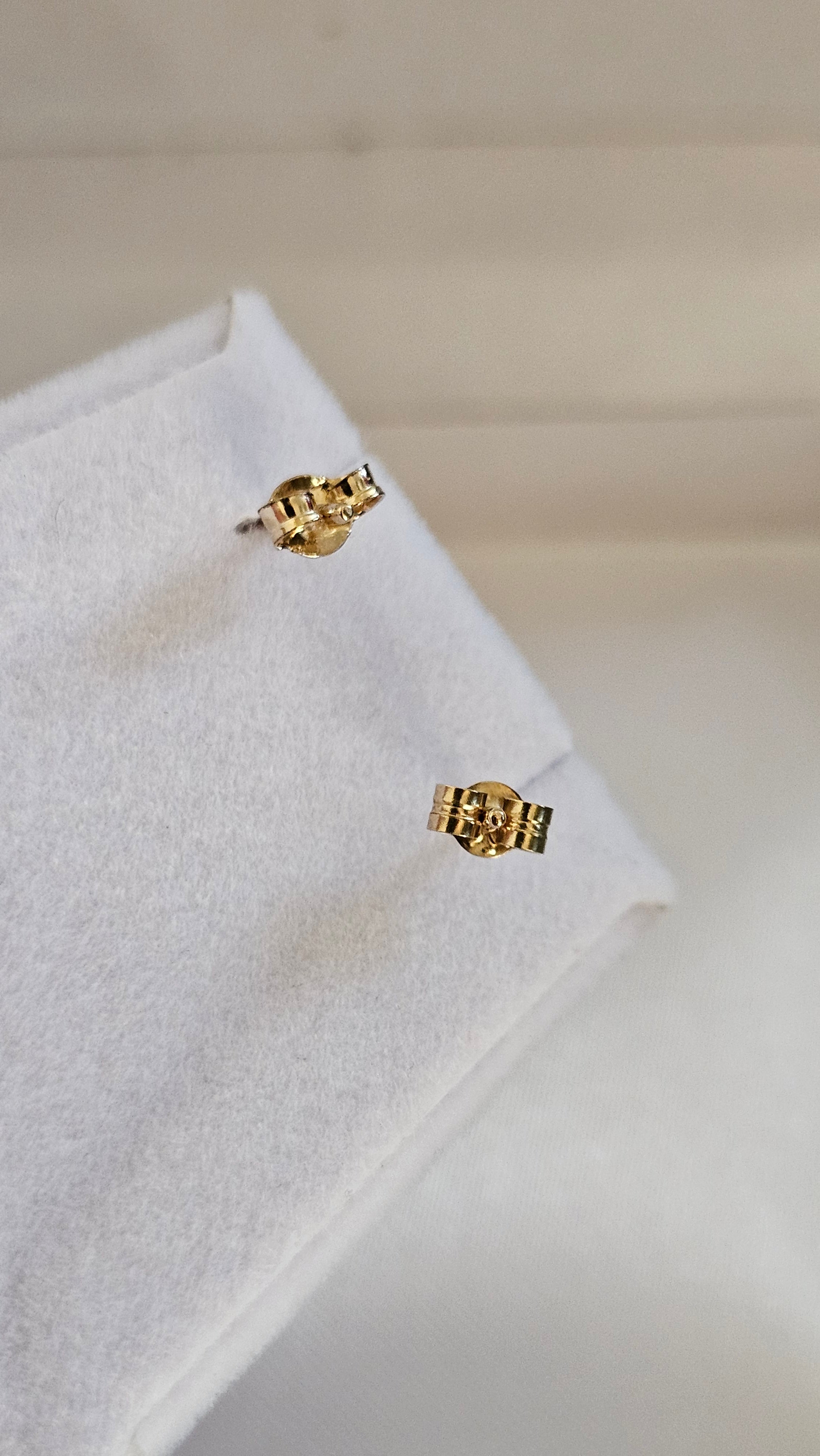 9ct Yellow Gold Natural Ruby and Diamond set Stud Earrings