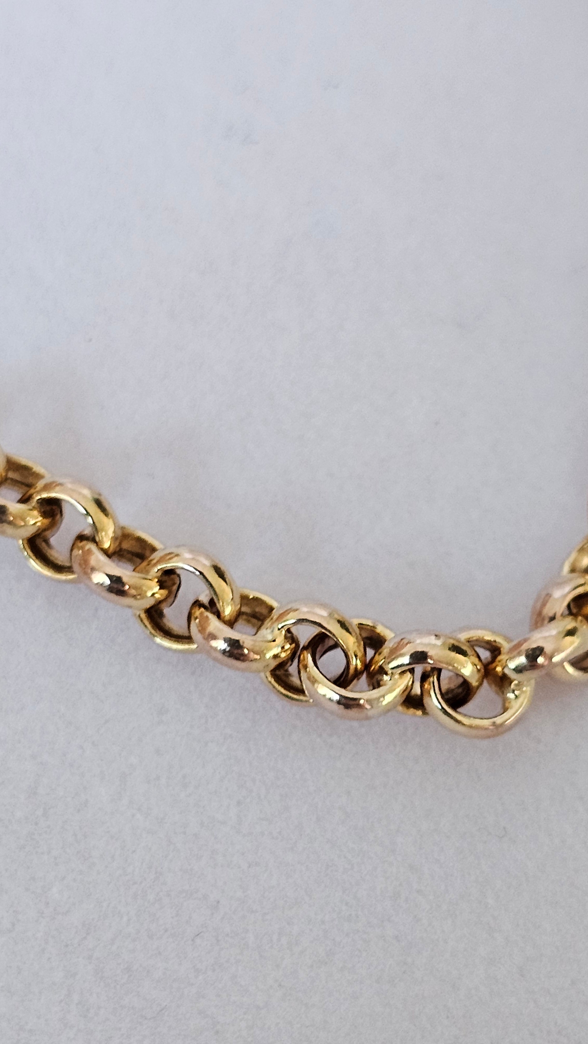 9ct Yellow Gold Albert-Style T-Bar Bracelet , length 18.5cm