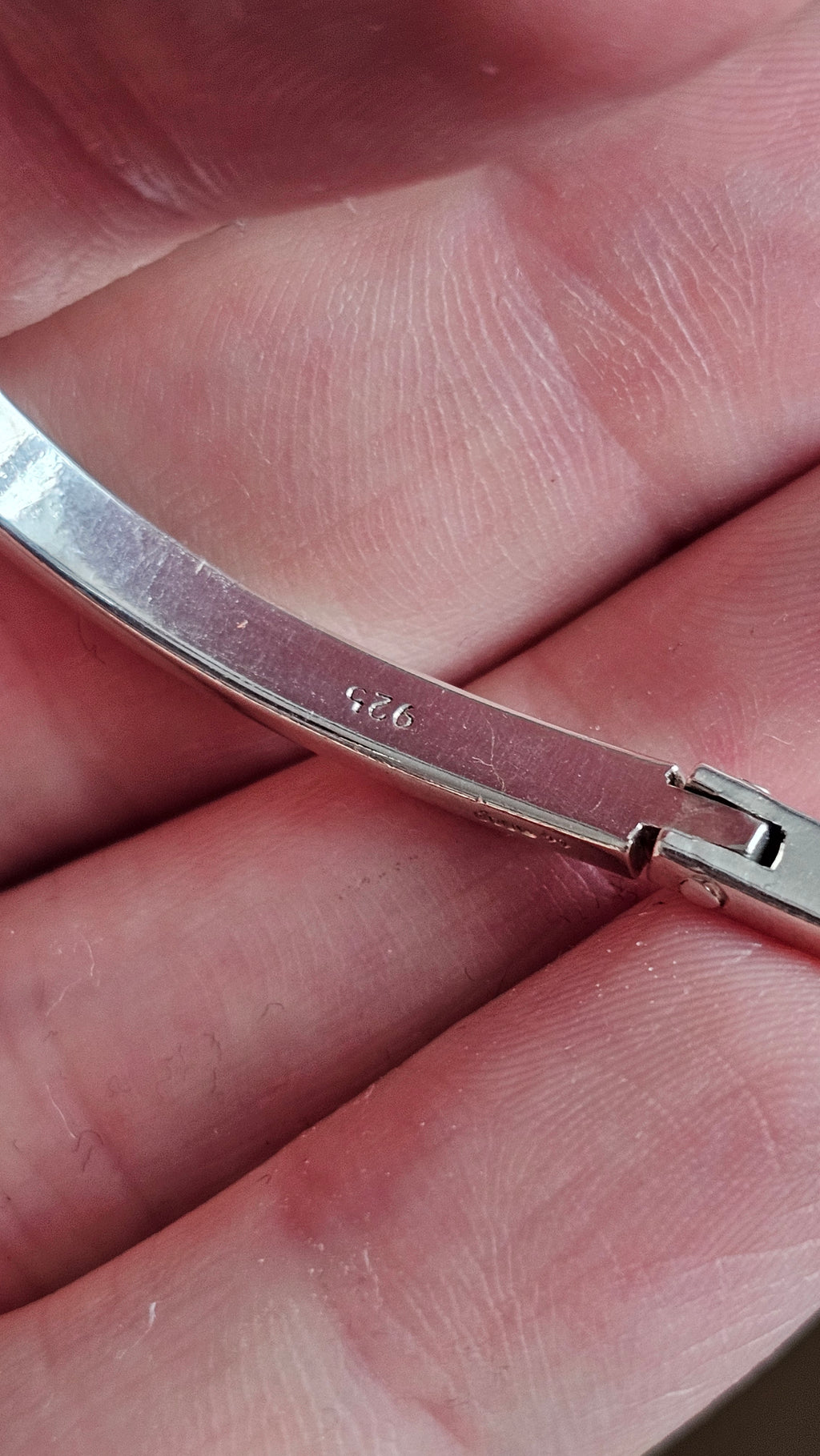 Solid 925 Sterling Silver Belt Buckle Bangle  Adjustable 20.8g