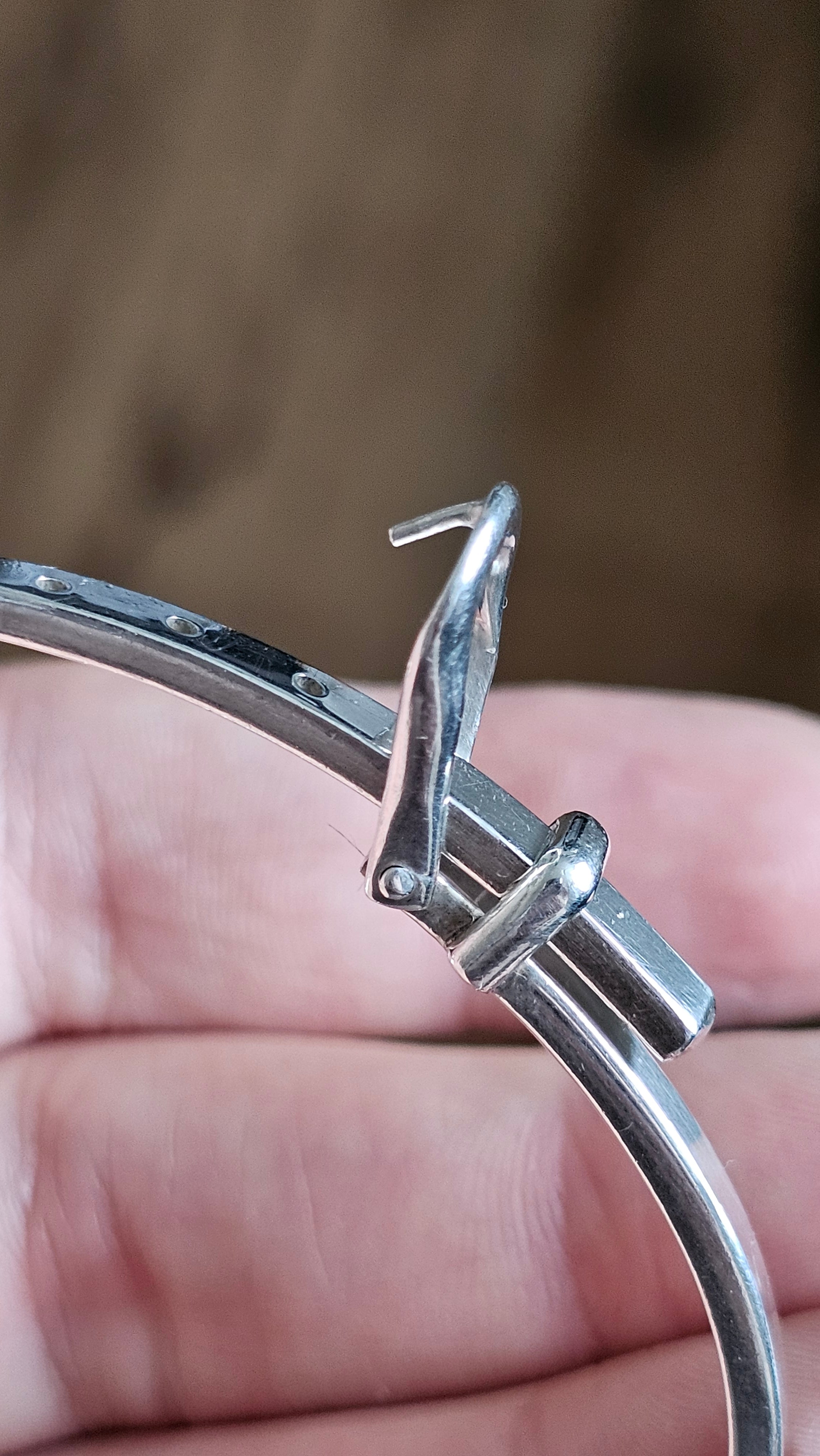 Solid 925 Sterling Silver Belt Buckle Bangle  Adjustable 20.8g