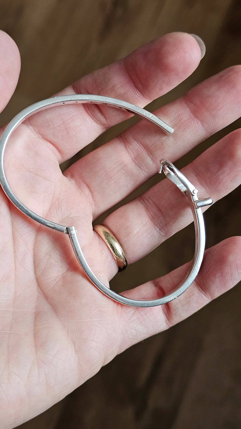 Solid 925 Sterling Silver Belt Buckle Bangle  Adjustable 20.8g