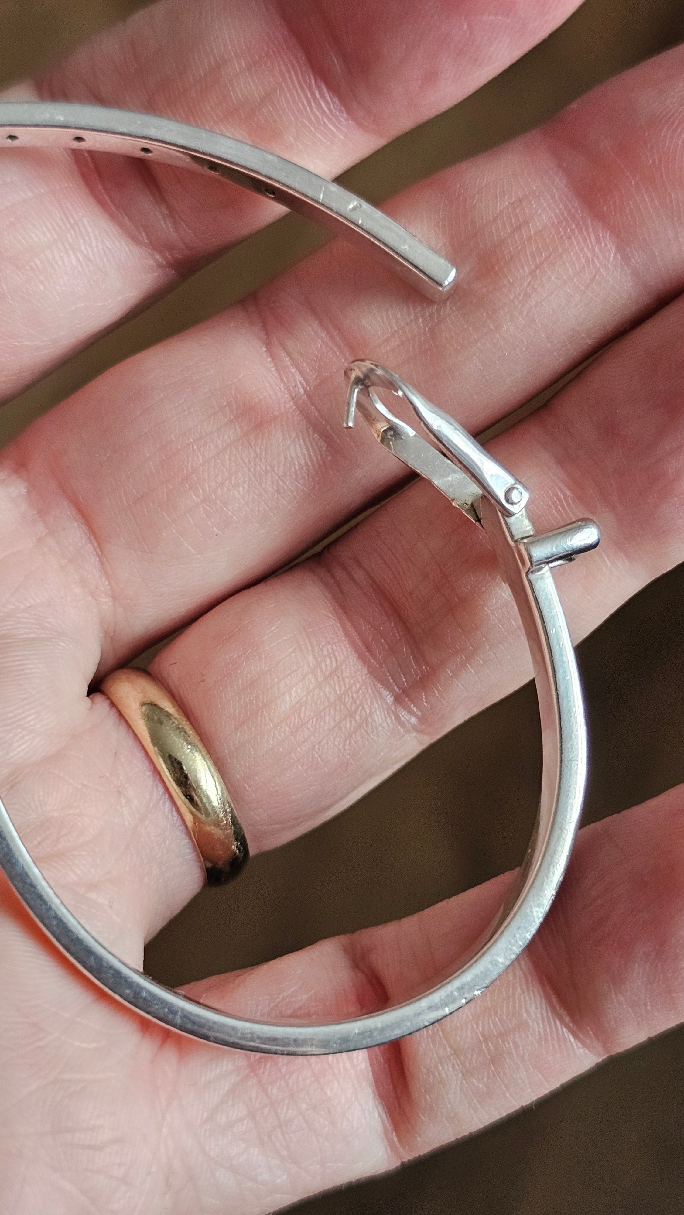 Solid 925 Sterling Silver Belt Buckle Bangle  Adjustable 20.8g
