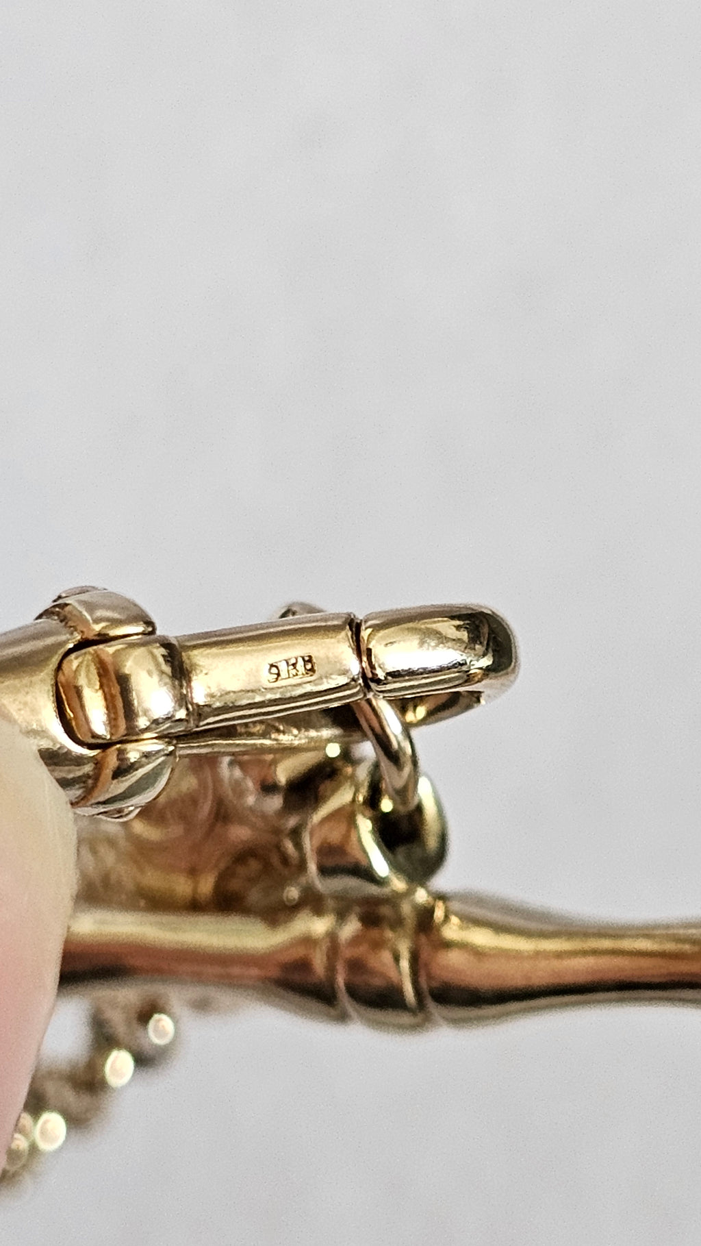 Solid 9ct Yellow Gold Double Albert Chain Bracelet with T-Bar & Dog Clip – 10.9g