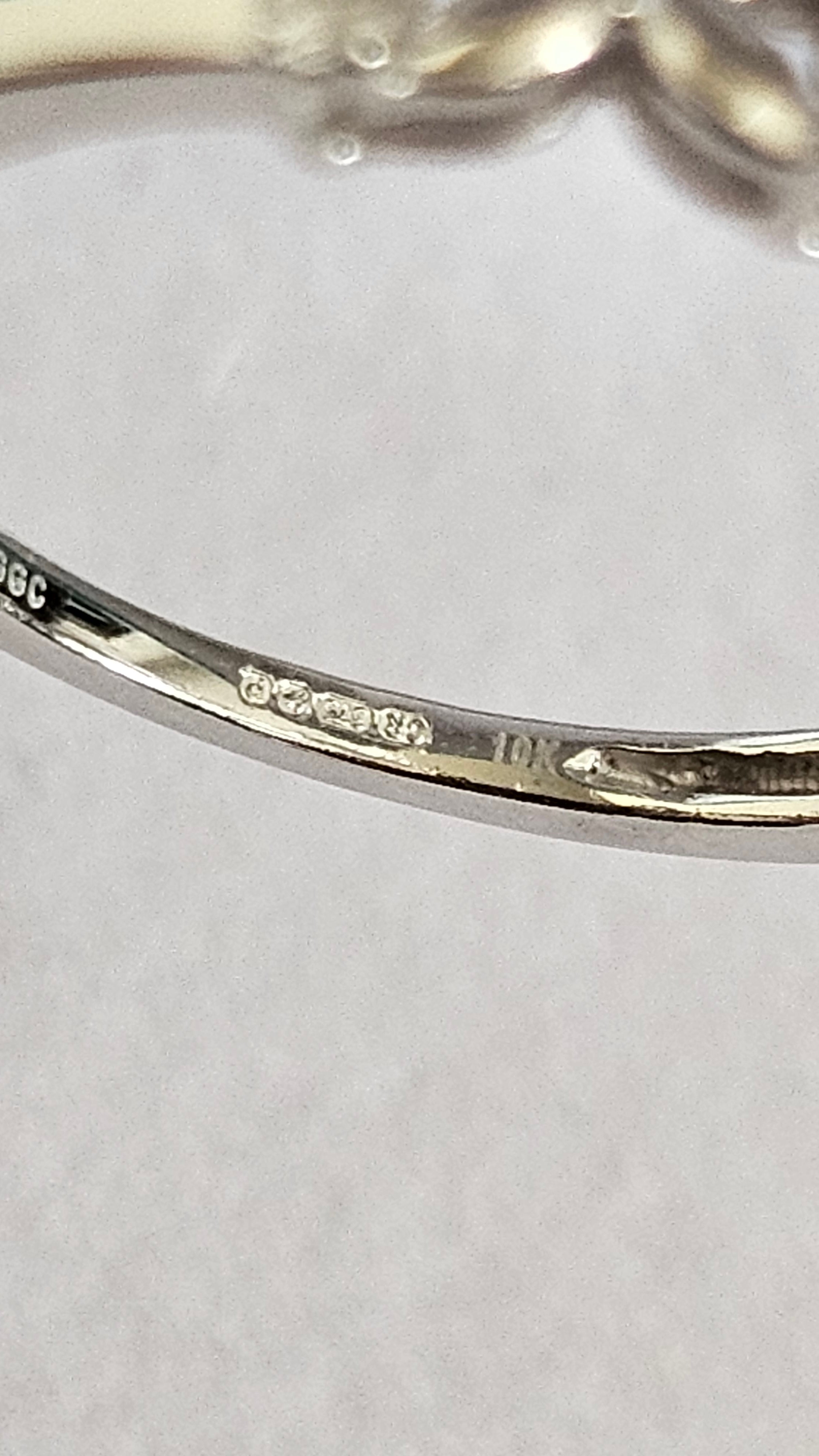 10ct White Gold 0.20ct Natural Diamond Eternity Ring , size Q