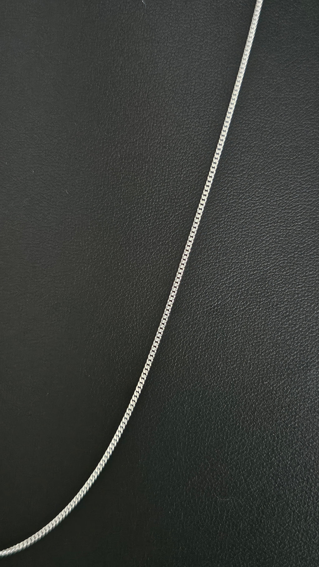 925 Sterling Silver Fine Curb Chain Necklace 22", 1.40mm Width
