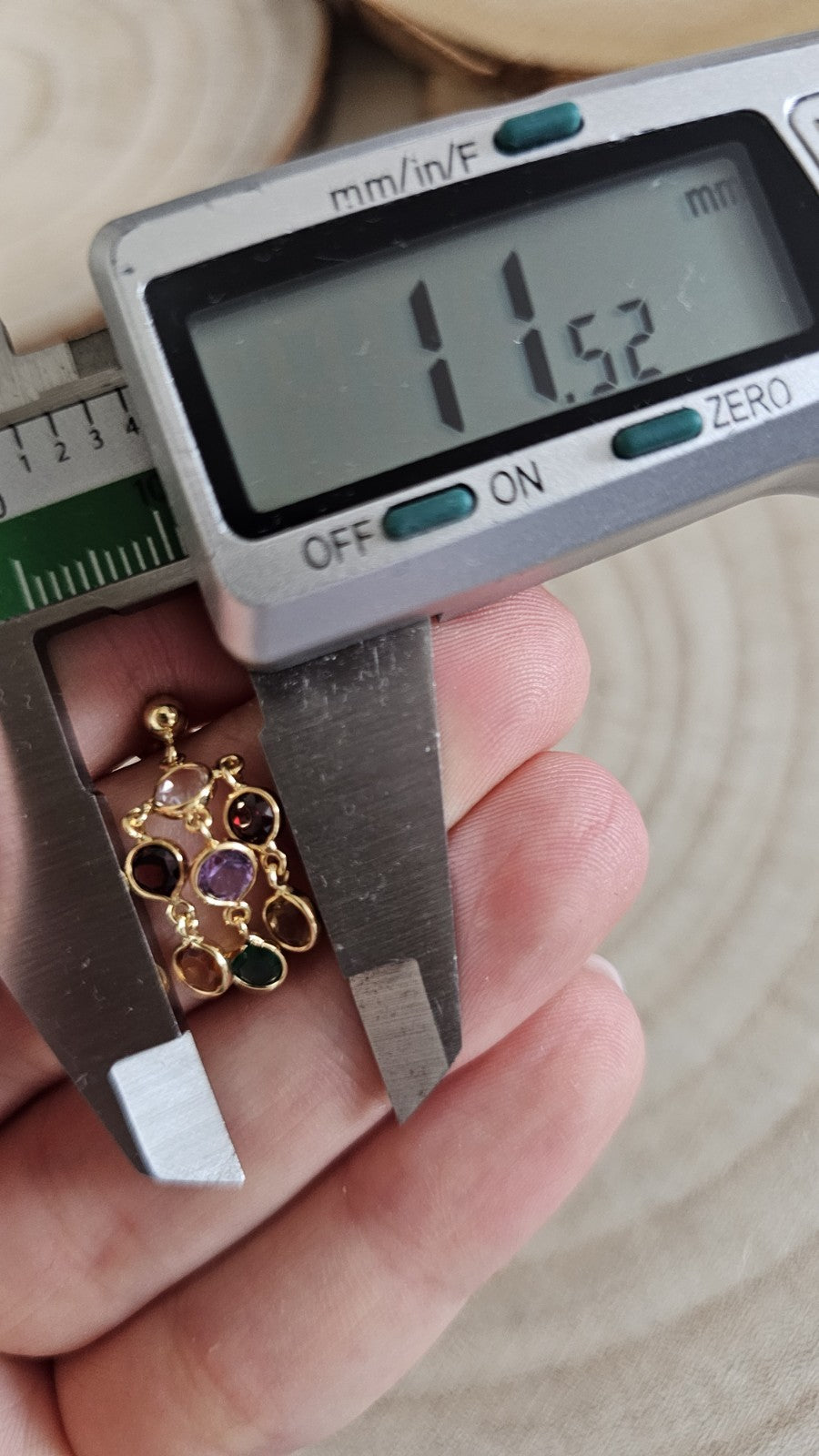 18ct Yellow Gold Multi Gemstone Chandelier Drop Earrings 3g Hallmarked