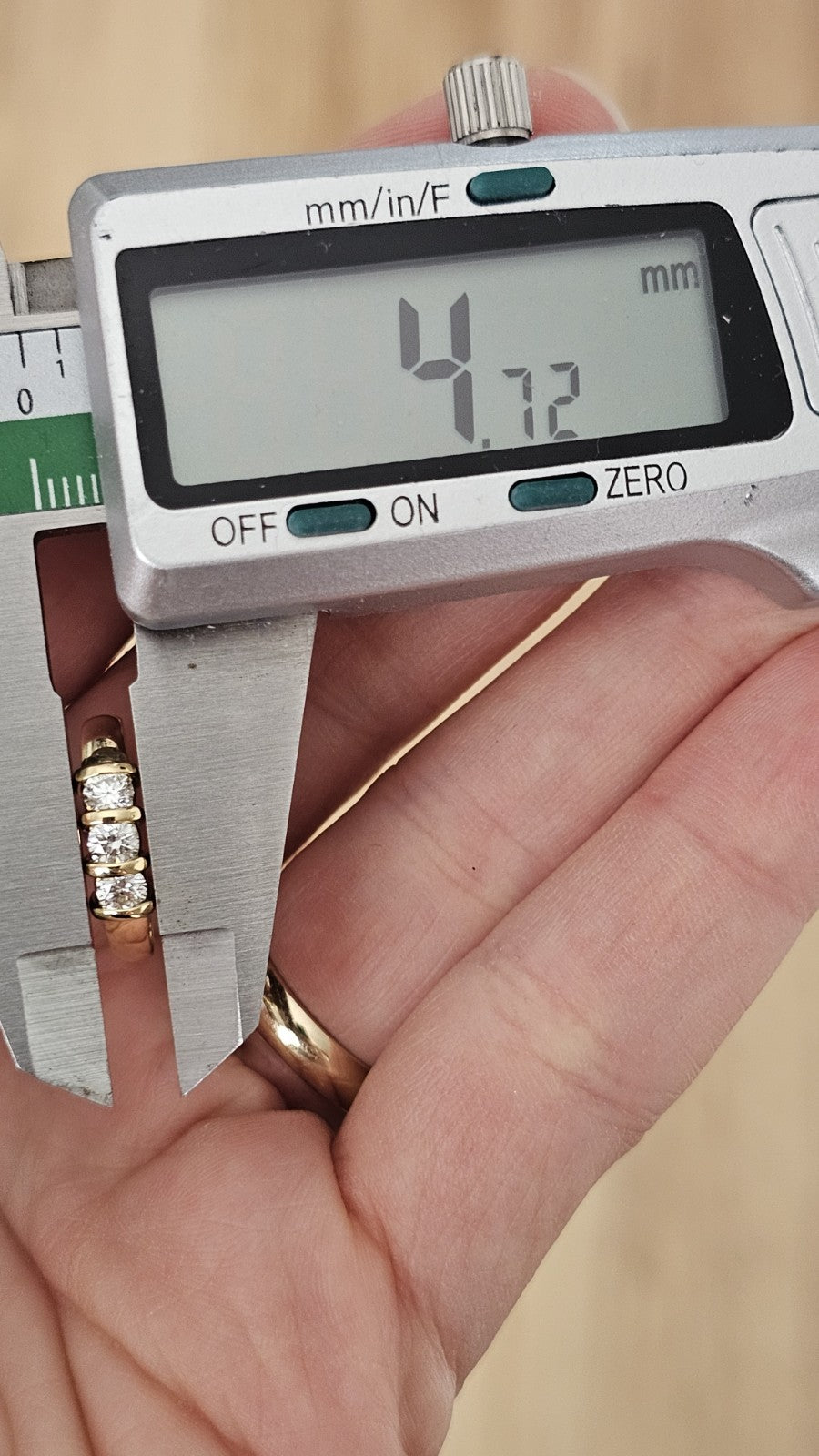 18ct Yellow Gold Natural Diamond Three Stone Ring 0.50ct – Size H½