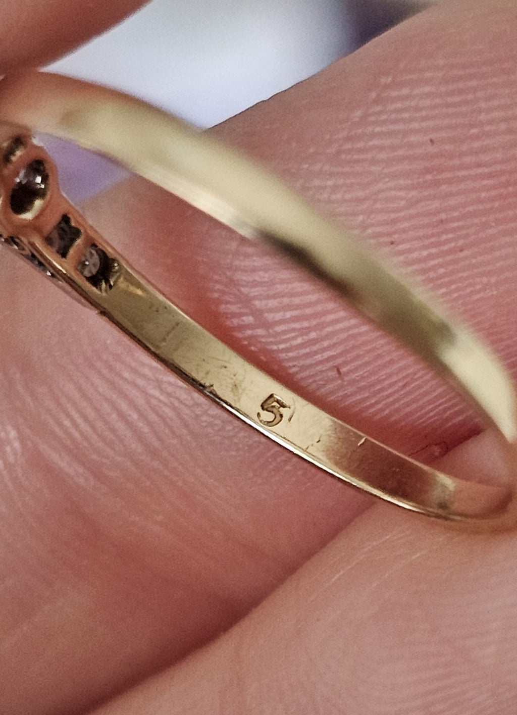 Vintage 18ct Yellow Gold &Platinum Natural Diamond Solitaire Ring 0.25ct, Size Q