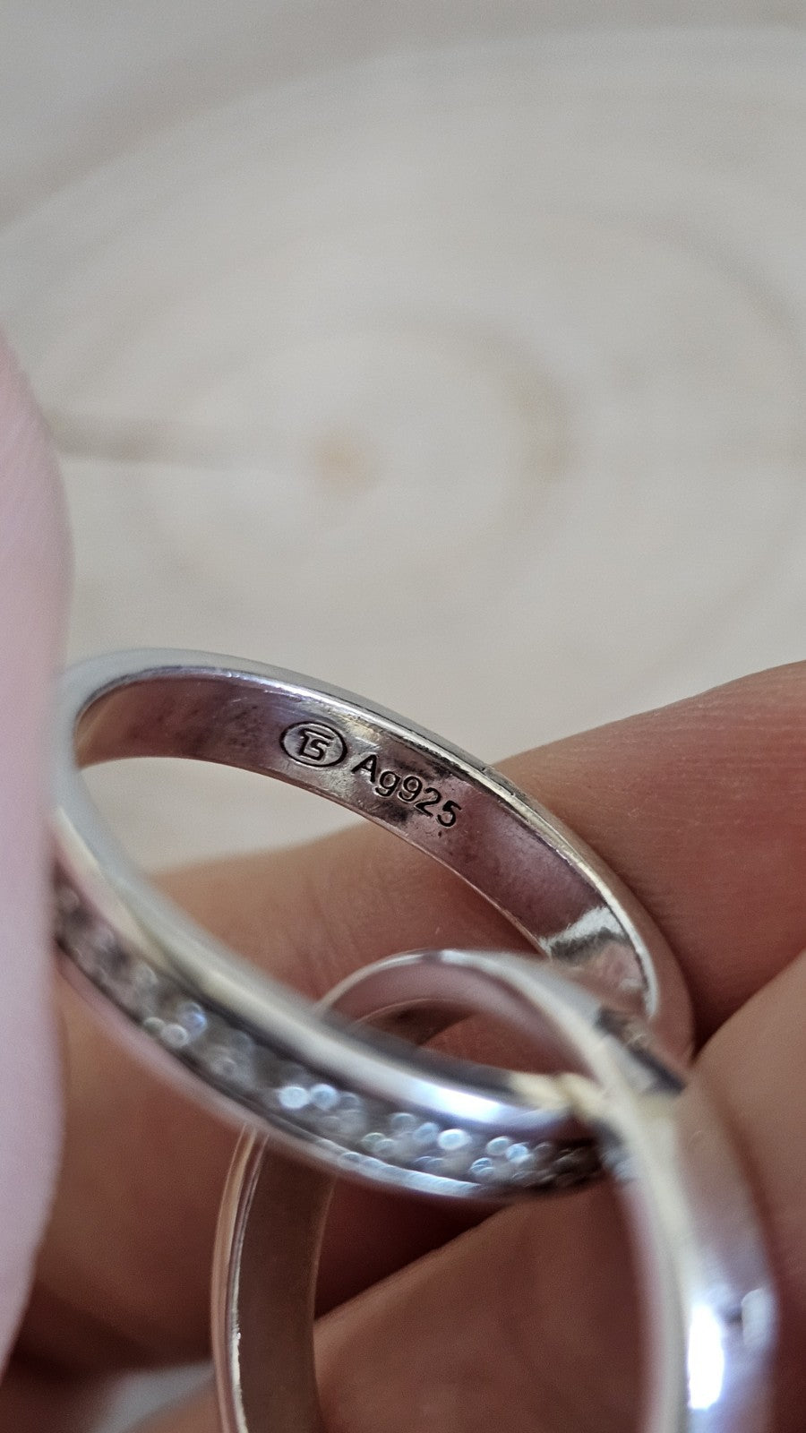 Thomas Sabo Forever Together 925 Sterling Silver CZ Interlocking Ring L 1/2