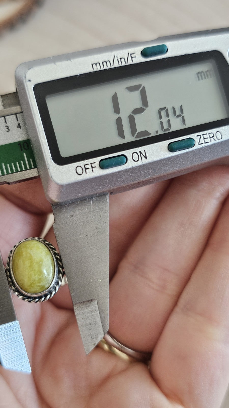 Vintage 925 Sterling Silver Connemara marble Celtic Ring Size L