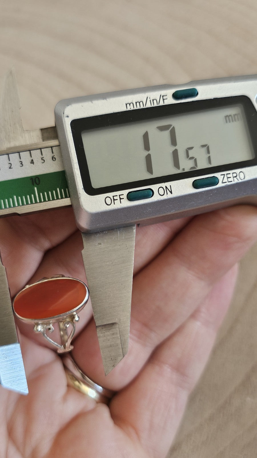 Vintage 925 Sterling Silver Oval Carnelian Ring Size L 1/2 – 3.50g