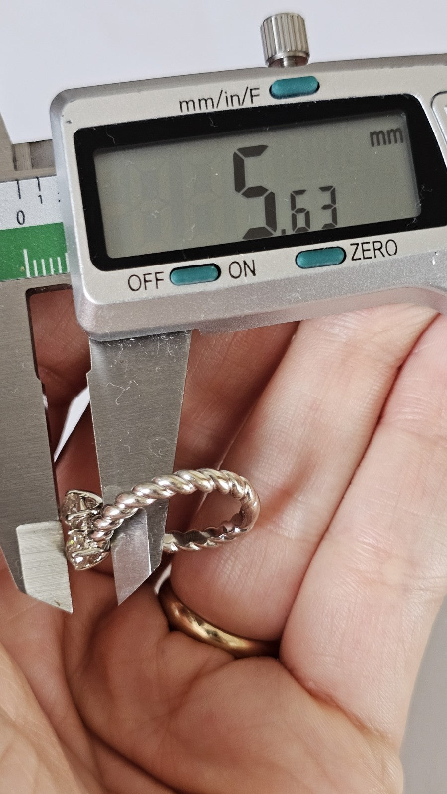 14K White Gold 1.00ct Crown of Light Natural Diamond Unity Ring WGI, size M1/2