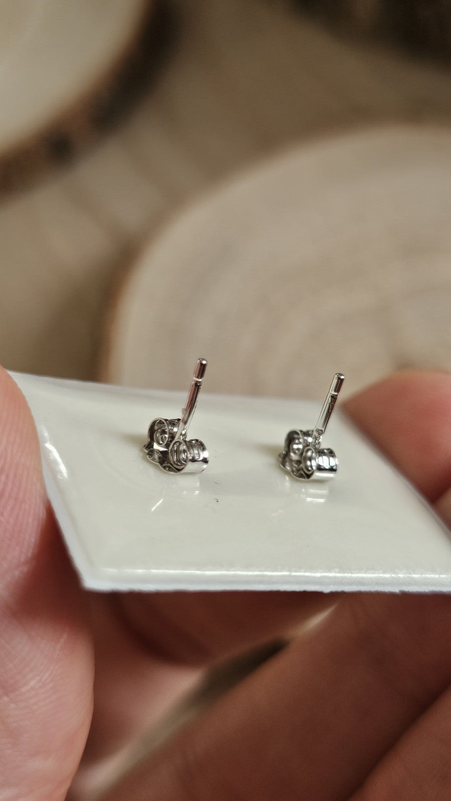 925 Sterling Silver Blue Topaz CZ Halo Stud Earrings Rhodium Plated 6mm New
