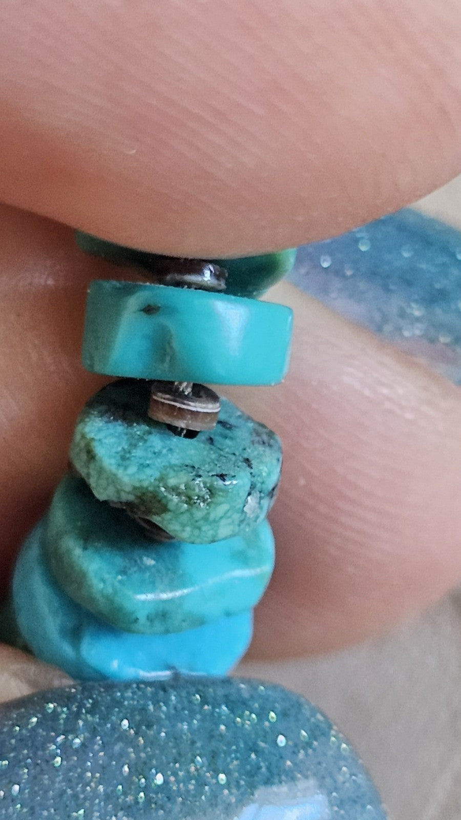 Ida Payton Navajo Sterling Silver Turquoise Cross Necklace 49.14g Signed