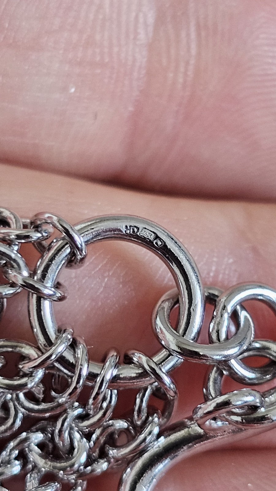 Hot Diamonds 925 Sterling Silver Heart Locket Diamond Bracelet 6.5–7”