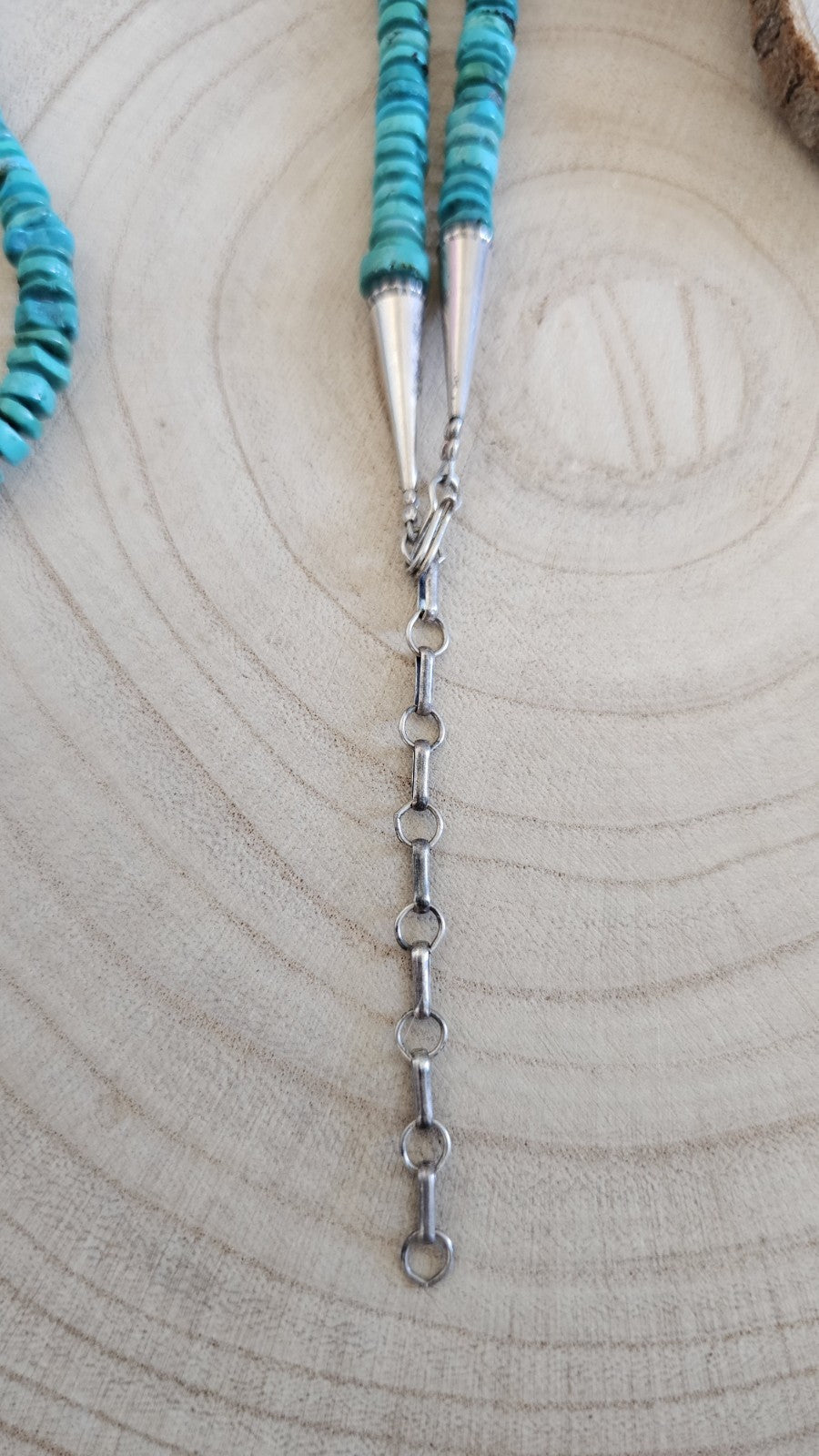 Ida Payton Navajo Sterling Silver Turquoise Cross Necklace 49.14g Signed