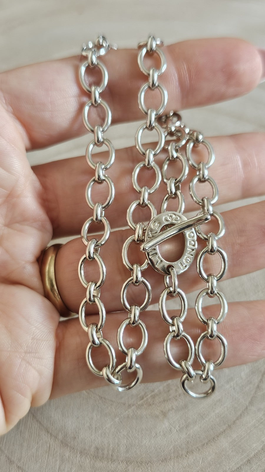 Links of London 925 Sterling Silver Chunky Chain Necklace 16.5"