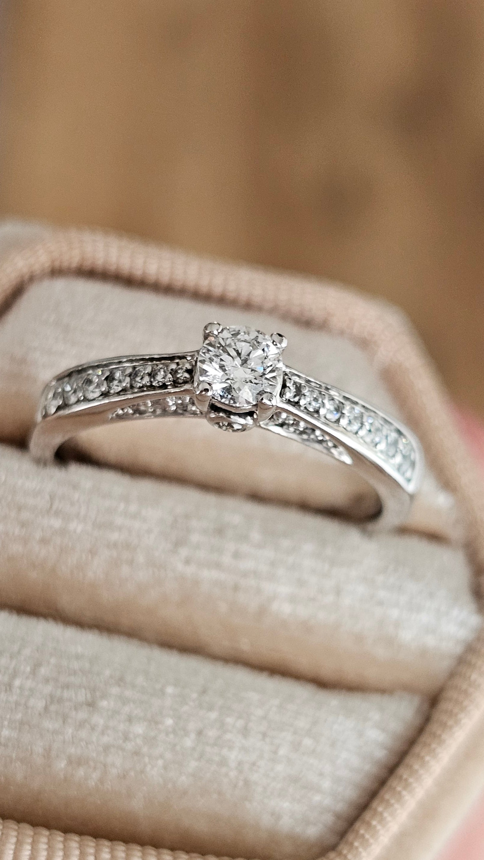 ​Tolkowsky 18ct White Gold Diamond Ring | 0.52ctw | IGI Certified | Size P 1/2 | Boxed