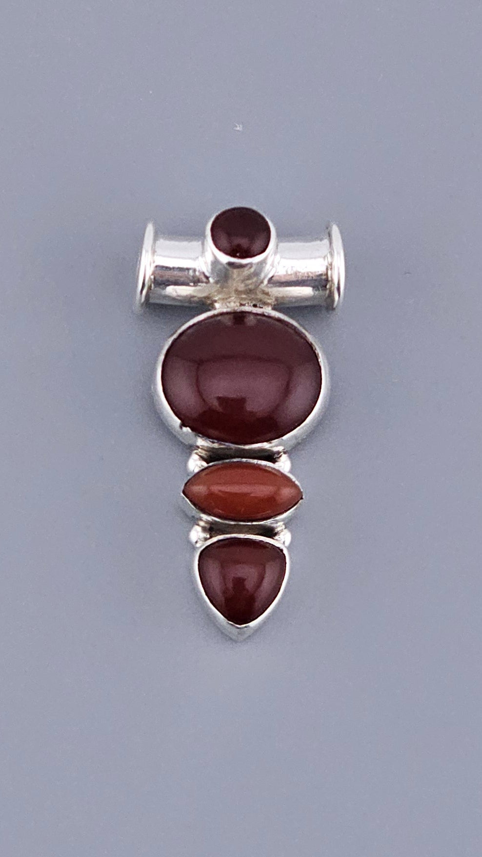 Vintage pendant, carnelian silver pendant, 925 sterling silver pendant 