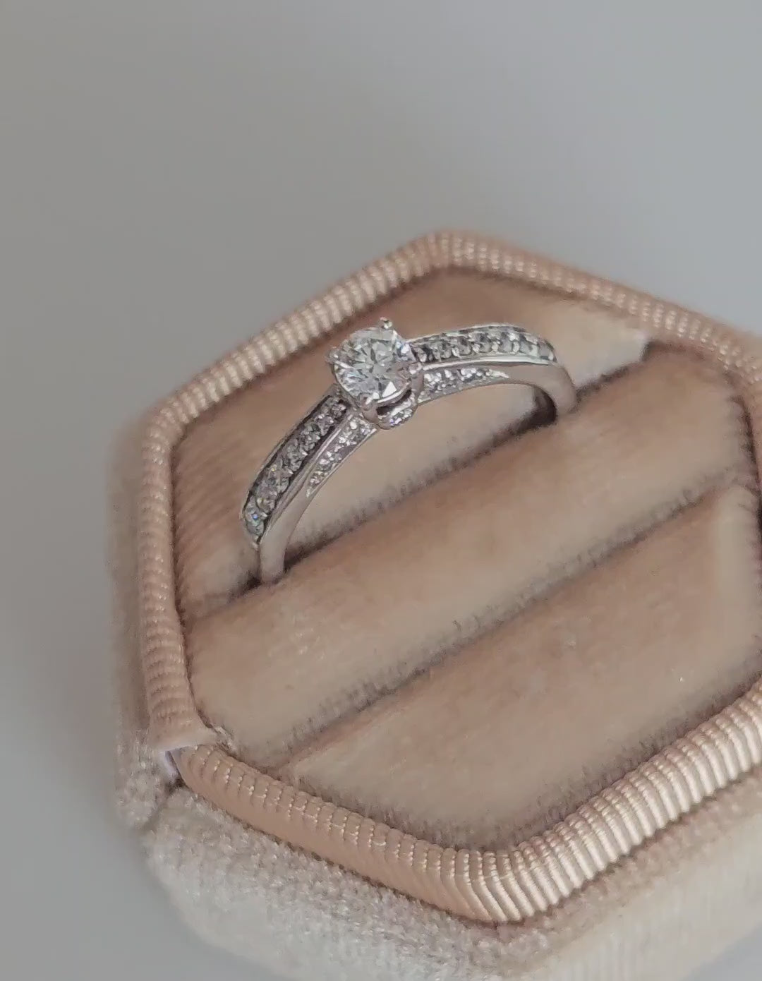 Tolkowsky 18ct White Gold Diamond Ring | 0.52ctw | IGI Certified | Size P 1/2 | Boxed